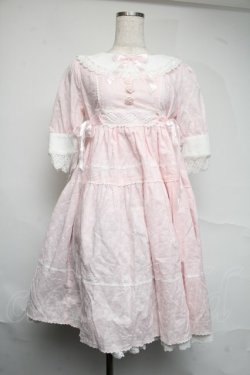 画像1: BABY,THE STARS SHINE BRIGHT / はわせティアードワンピース  ピンク S-25-07-07-030-BA-OP-AS-ZS