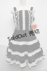 BABY,THE STARS SHINE BRIGHT / ミルフィーユジャンパースカート（2022年）  黒ｘ白 S-25-07-07-040-BA-OP-AS-ZS