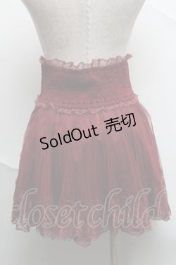 画像2: LIZ LISA / ウエストレースアップスカパン  ワイン S-25-07-07-047-LO-PA-AS-ZS