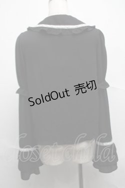 画像2: Ank Rouge / ひめ袖はしごリボンブラウス  黒ｘ白 S-25-07-10-032-CA-BL-HR-ZS