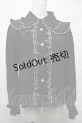 Rojita / ピコレースフリルブラウス  黒 S-25-07-10-033-LO-BL-HR-ZS