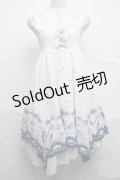 axes femme POETIQUE / アンブレラ柄チュニック  オフｘ青 S-25-07-10-037-AX-OP-HR-ZI
