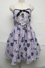 Angelic Pretty / Mademoiselle de Paris Specialジャンパースカート  ラベンダー S-25-07-10-045-AP-OP-AS-ZS
