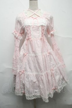 画像1: BABY,THE STARS SHINE BRIGHT / はわせドールワンピース&ヘッドドレスセット  ピンク S-25-07-10-047-BA-OP-HR-ZS