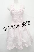 BABY,THE STARS SHINE BRIGHT / シャーリングプリンセスジャンパースカート  ピンク S-25-07-10-049-BA-SK-HR-ZS