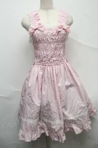 BABY,THE STARS SHINE BRIGHT / シャーリングプリンセスジャンパースカート  ピンク S-25-07-10-049-BA-SK-HR-ZS