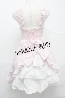 画像2: BABY,THE STARS SHINE BRIGHT / シャーリングプリンセスジャンパースカート  ピンク S-25-07-10-049-BA-SK-HR-ZS