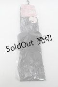 m petit by misako / AMOVKTPレースリボンオーバーニー  黒 S-25-07-10-005-LO-ZA-AS-ZS