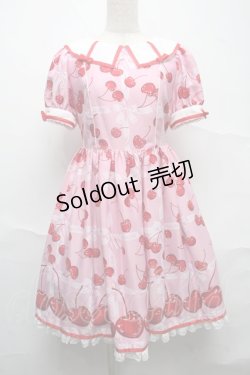 画像1: Angelic Pretty / Charming Cherryワンピース  ピンク S-25-07-10-050-AP-OP-AS-ZS