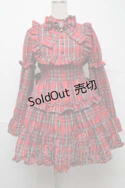 画像1: Jamieエーエヌケー / タータンチェックワンピース  赤 S-25-07-10-053-PU-OP-HR-ZS