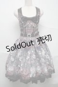 ALICE and the PIRATES / マダムブランシェの不思議な百貨店柄ジャンパースカート＆ヘアバンド  紺 S-25-07-10-054-PA-OP-HR-ZS
