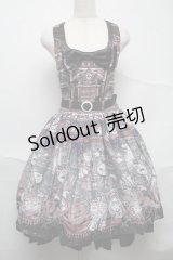 ALICE and the PIRATES / マダムブランシェの不思議な百貨店柄ジャンパースカート＆ヘアバンド  紺 S-25-07-10-054-PA-OP-HR-ZS