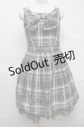 Lois CRAYON / Jチェックジャンパースカート  紺 S-25-07-10-055-LO-OP-AS-ZS