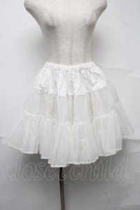 BABY,THE STARS SHINE BRIGHT / チュールレースのチュールパニエ  白 S-25-07-10-058-BA-SK-HR-ZS