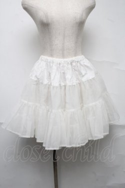 画像1: BABY,THE STARS SHINE BRIGHT / チュールレースのチュールパニエ  白 S-25-07-10-058-BA-SK-HR-ZS
