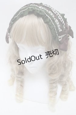画像1: metamorphose / ヘッドドレスカチューシャ  グリーン S-25-07-10-013-ME-AC-AS-ZS