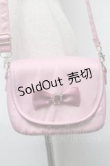 Maison de FLEUR / リボンビジューサテンカメラバッグ  ピンク S-25-07-10-018-LO-BG-AS-ZS