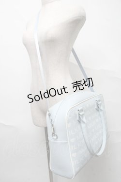画像2: MILK / LOGO BIG BAG  サックスｘ白 S-25-07-10-021-ML-BG-HR-ZS