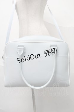 画像3: MILK / LOGO BIG BAG  サックスｘ白 S-25-07-10-021-ML-BG-HR-ZS