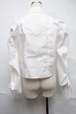 画像2: pain / 袖ギャザーブラウス  白 S-25-07-10-023-LO-TO-HR-ZS