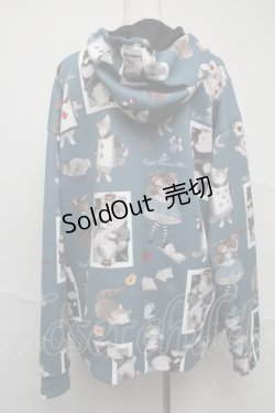 画像2: Royal Princess Alice / Cat in Wonderlandねこ助コラボパーカー  グリーン S-25-07-10-030-LO-TO-AS-ZS