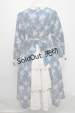 画像2: Miss Point / アンティークフラワーウォールワンピース  ブルー S-25-07-13-055-LO-OP-HR-ZS