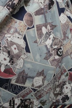 画像3: To Alice / うさぎプリントワンピース  紺 S-25-07-13-056-LO-OP-HR-ZS