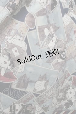 画像3: To Alice / うさぎプリントワンピース  紺 S-25-07-13-056-LO-OP-HR-ZS