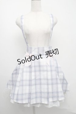 画像1: Amavel / Dreaming Ribbonサイドプリーツチェックスカート  ブルーｘピンク S-25-07-13-067-CA-SK-HR-ZS