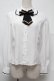 画像1: Innocent World White / リボンタイ付きブラウス  白 S-25-07-13-008-IW-BL-AS-ZS (1)