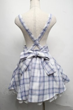 画像2: Amavel / Dreaming Ribbonサイドプリーツチェックスカート  ブルーｘピンク S-25-07-13-067-CA-SK-HR-ZS