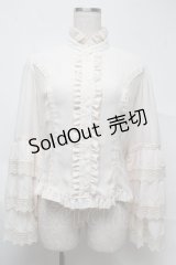Innocent World / 3段姫袖ブラウス M キナリ S-25-07-13-009-IW-BL-AS-ZS