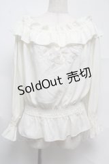LIZ LISA / バラ刺繍オフショルトップス 0 アイボリー S-25-07-13-015-LO-TO-SZ-ZS