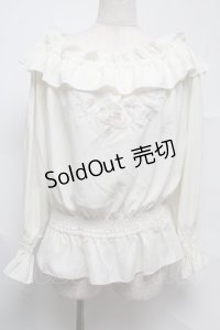 LIZ LISA / バラ刺繍オフショルトップス 0 アイボリー S-25-07-13-015-LO-TO-SZ-ZS