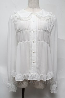 画像1: BABY,THE STARS SHINE BRIGHT / シフォンベビードールブラウス（2023 2nd）  白 S-25-07-13-002-BA-BL-AS-ZS