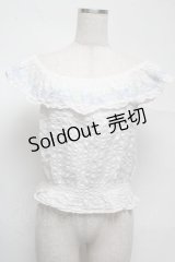 Secret Honey / オフショルトップス  白 S-25-07-13-019-CA-TO-AS-ZS