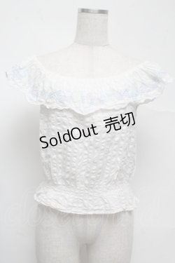 画像1: Secret Honey / オフショルトップス  白 S-25-07-13-019-CA-TO-AS-ZS