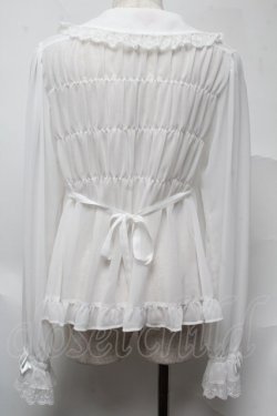 画像2: BABY,THE STARS SHINE BRIGHT / シフォンベビードールブラウス（2023 2nd）  白 S-25-07-13-002-BA-BL-AS-ZS