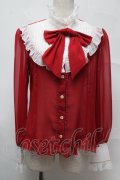 Angelic Pretty / シフォン切替ピンタックブラウス  赤 S-25-07-13-023-AP-BL-HR-ZS