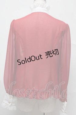 画像2: Angelic Pretty / シフォン切替ピンタックブラウス  赤 S-25-07-13-023-AP-BL-HR-ZT051