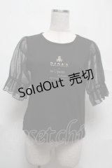 m petit by misako / NINA’Sコラボプルオーバー  黒 S-25-07-13-035-LO-TO-HR-ZS