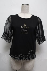 m petit by misako / NINA’Sコラボプルオーバー  黒 S-25-07-13-035-LO-TO-HR-ZS