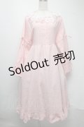 Cherirulu Chocola / 襟レースフリルワンピース 3L ピンク S-25-07-13-043-LO-OP-HR-ZT089