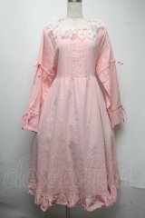 Cherirulu Chocola / 襟レースフリルワンピース 3L ピンク S-25-07-13-043-LO-OP-HR-ZS