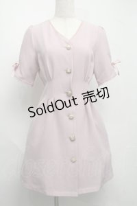 Rojita / ビジューボタンワンピース  ピンク S-25-07-13-046-LO-OP-AS-ZT252