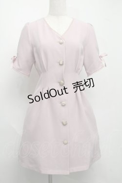 画像1: Rojita / ビジューボタンワンピース  ピンク S-25-07-13-046-LO-OP-AS-ZT252