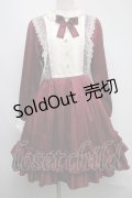 Pina sweetcollection / ローズジャガードワンピース  ワイン S-25-07-13-048-LO-OP-AS-ZS