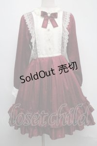 Pina sweetcollection / ローズジャガードワンピース  ワイン S-25-07-13-048-LO-OP-AS-ZS
