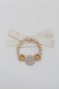 m petit by misako / AMフラワーリーフブローチ  オフ S-25-07-14-001-LO-ZA-HR-ZS