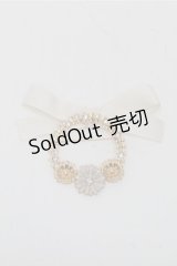 m petit by misako / AMフラワーリーフブローチ  オフ S-25-07-14-001-LO-ZA-HR-ZS